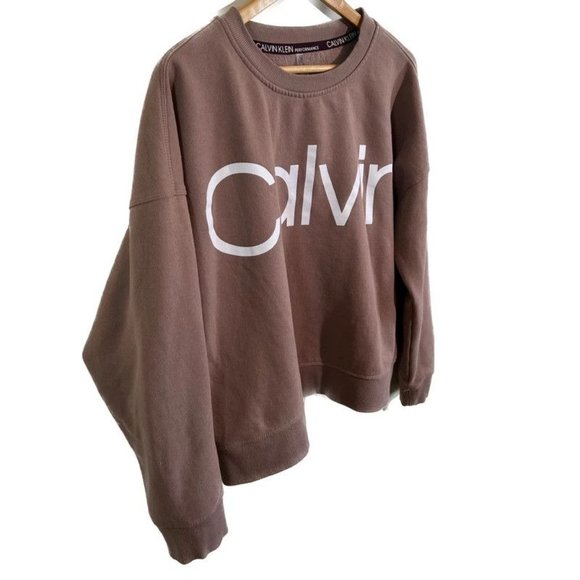 Calvin Klein Performance Crew Neck Pullover Sweatshirt - Picture 5 of 11